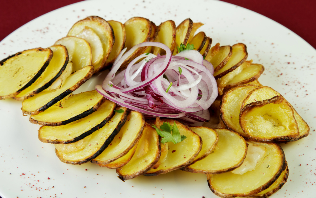 Картофельные чипсы с курдюком